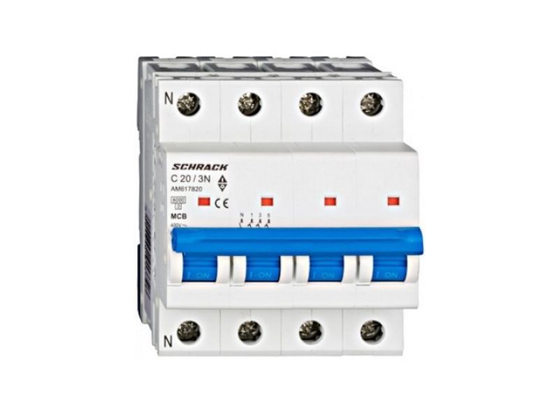Siguranta automata 3P+N C20A 6kA SCHRACK AM617820