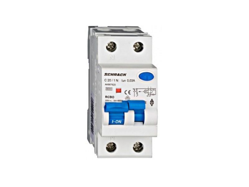 Siguranta automata diferentiala C20A 1P+N 6kA Schrack AK667620