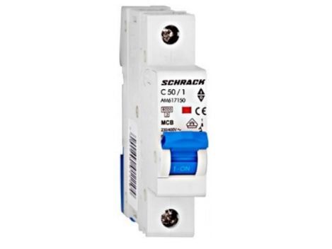 Siguranta automata modulara 6kA, C50A Schrack AM617150