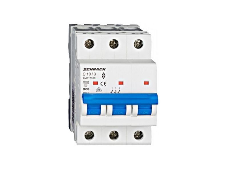 Siguranta automata tripolara C10A 6kA SCHRACK AM617310