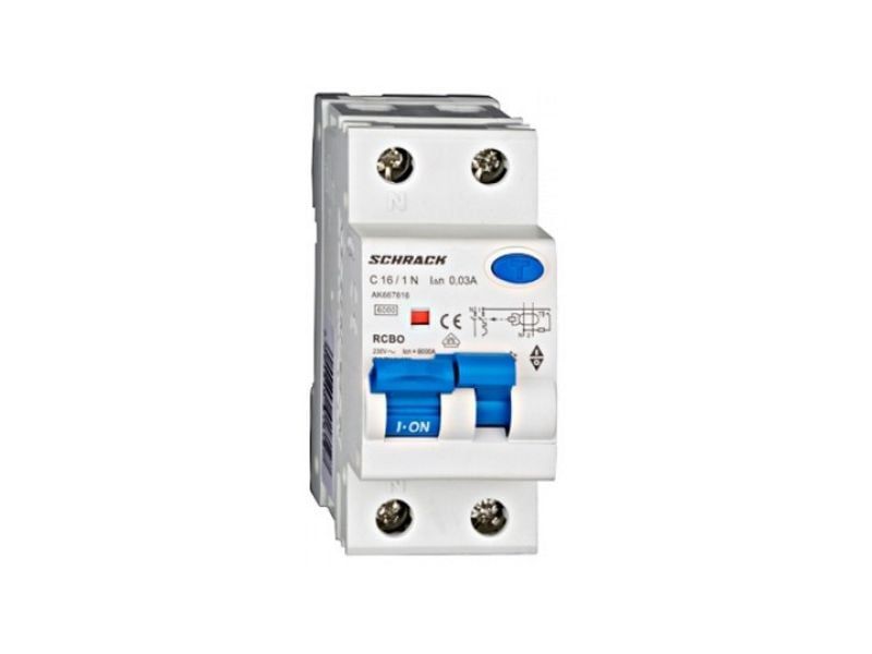 Siguranta diferentiala 1P+N C16A 6kA Schrack AK667616