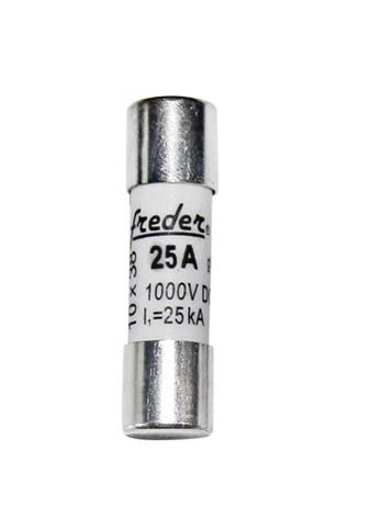 Siguranta Fuzibila cilindrica pentru instalatii Solare,10x38mm,1000V 25A, Freder 88-8250