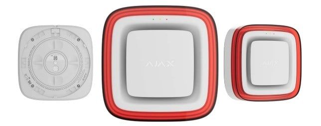 Sirena wireless adresabila Ajax FireProtect Sounder, comunicatie Jeweller, VAD, acustica si luminoasa, 100 dB, 1700 m, IP54, 4x CR123A