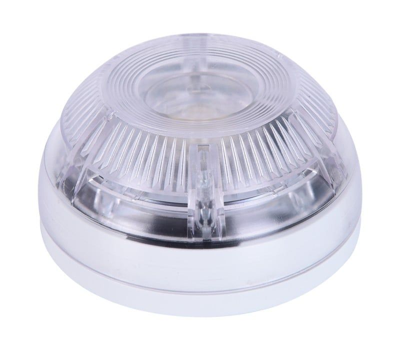 Flash conventional de interior, avertizare luminoasa stroboscopica, fara sunet, alb, Teknim TFS-3193W