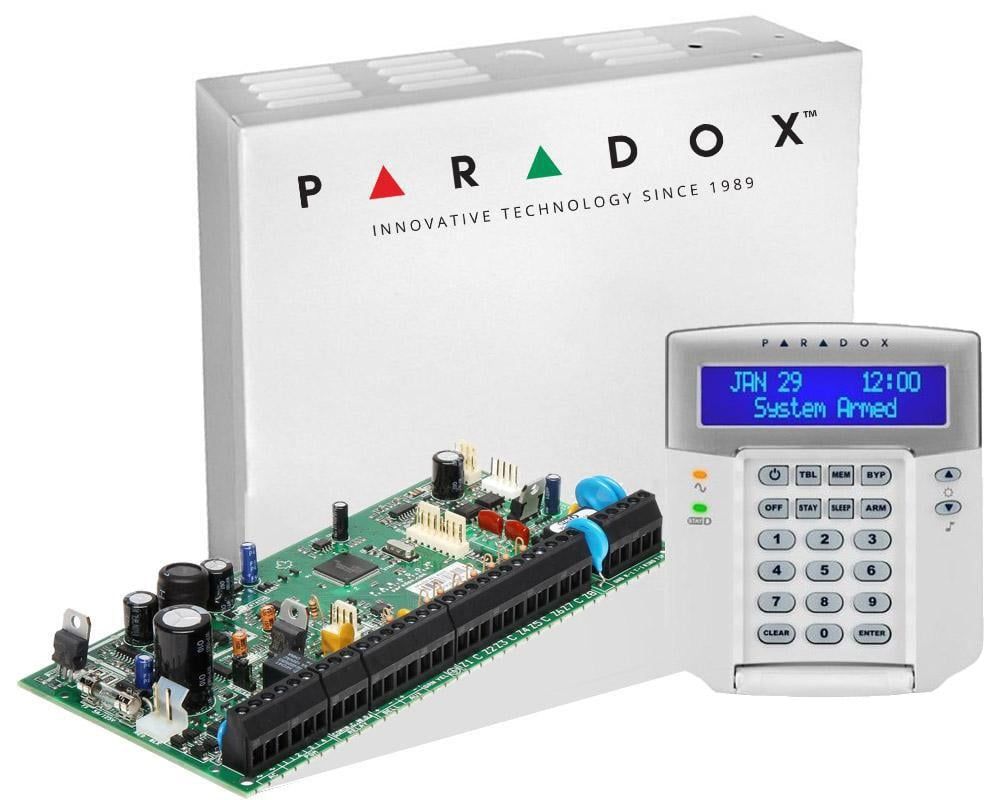Sistem alarma 8 zone Paradox Spectra SP6000 + Tastatura sistem alarma, SP6000+K32LCD