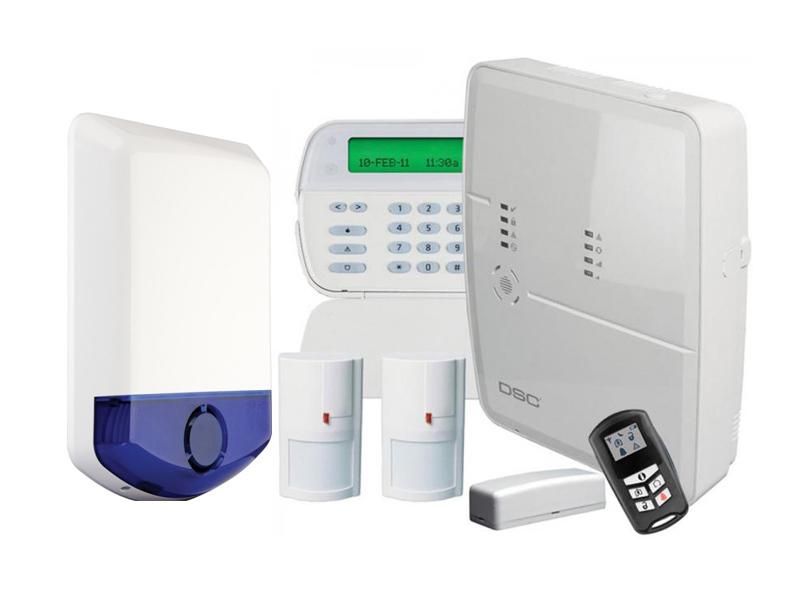 Sistem de alarma 3 zone cu sirena exterior DSC ALEXOR