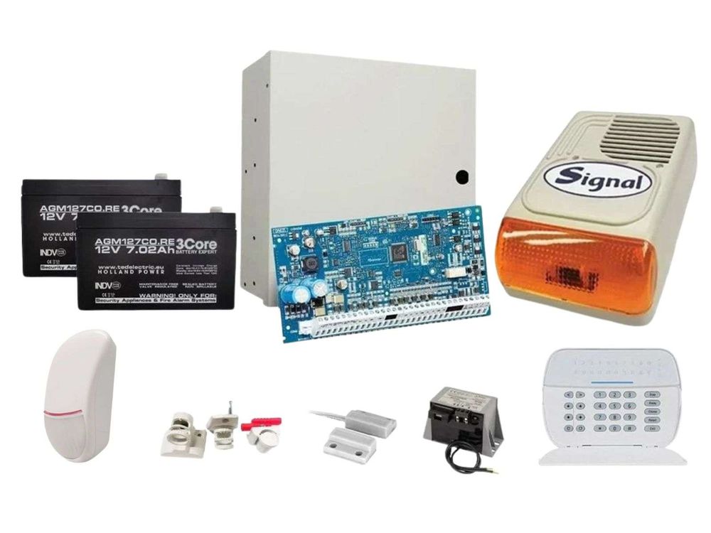 Sistem de alarma cablat DSC LED cu doua elemente de detectie, de exterior, KIT NEO2032LED EXT