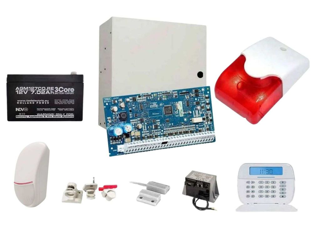 Sistem de alarma cablat DSC LED cu doua elemente de detectie, de interior KIT NEO2032LED INT