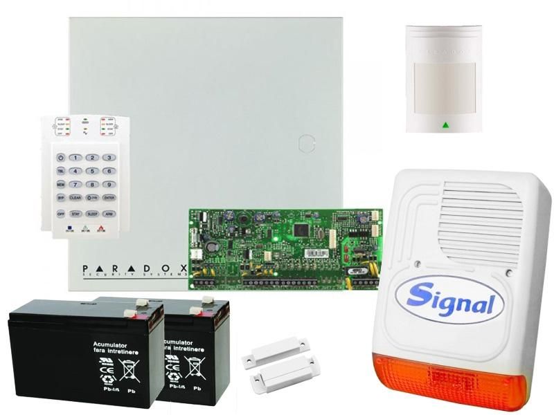 Sistem de alarma Paradox 2 zone cu sirena de exterior