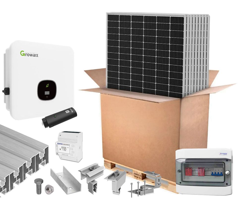 Sistem de alimentare cu energie solara, 10KW, Trifazat, On-Grid, KIT10KW-3FAZE-GR-455