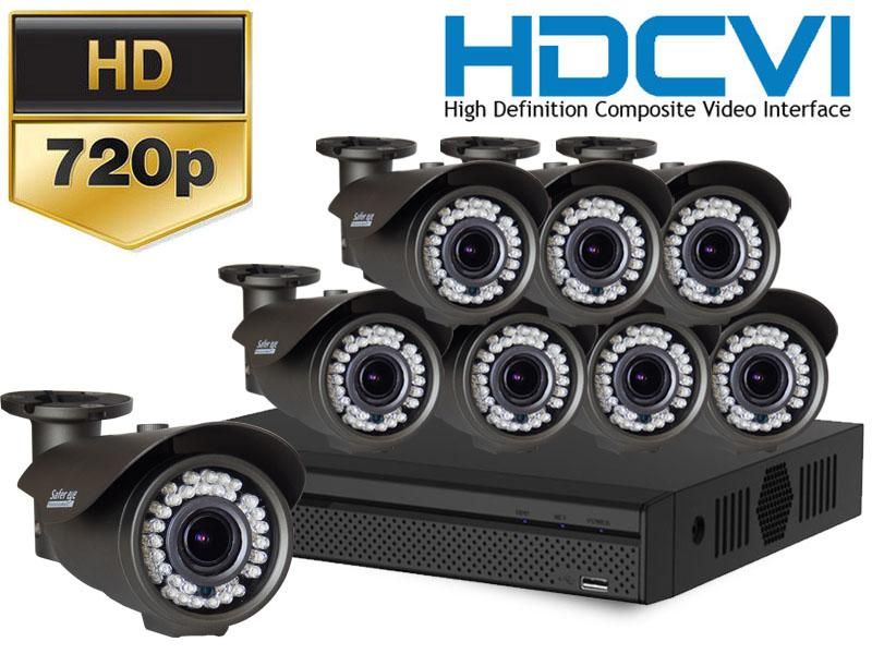 Sistem de supraveghere HDCVI 8 camere IR 40 Metri