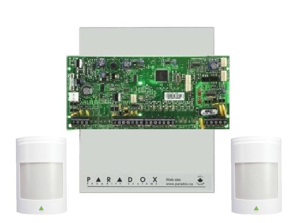 Sistem de alarma 4 zone, 2 senzori PIR, Paradox, SP4000+2XPRO476