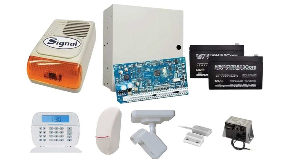 Sistem de alarma cablat DSC ICON cu doua elemente de detectie, de exterior KIT NEO2016ICON EXT