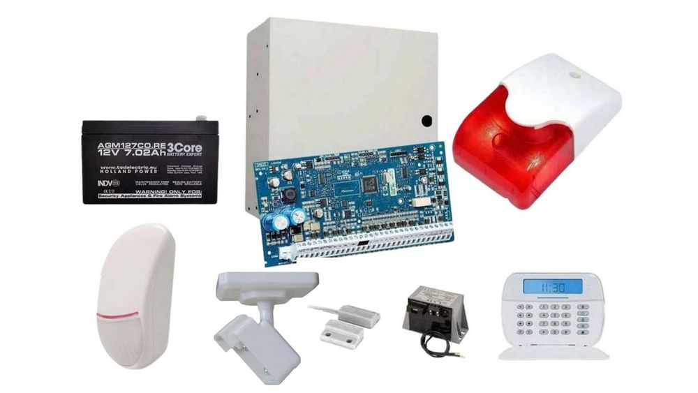 Sistem de alarma cablat DSC LED cu doua elemente de detectie, de interior KIT NEO2032LED INT