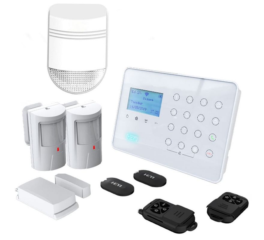Sistem de alarma casa Wireless GSM, Wi-Fi, 3 Zone Heyi KIT-HY-H7-2O