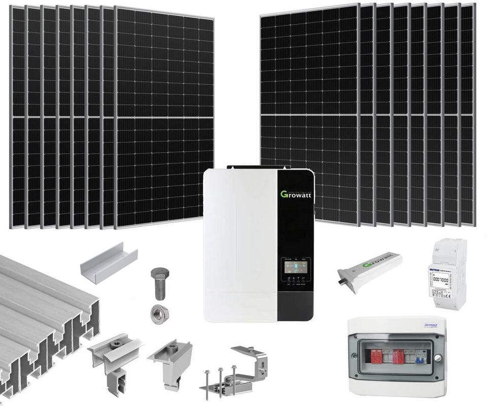 Sistem fotovoltaic OFF-GRID 5KW, monofazat, montaj pe acoperis din tigla, KIT5KW-MONO-GR-380-OFF