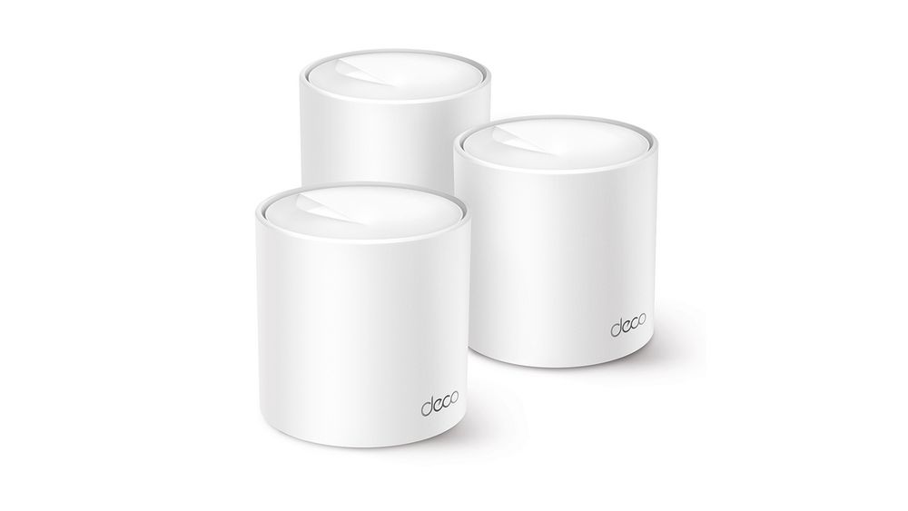 Sistem Wi-Fi Mesh pentru acasa TP-Link Deco X10(3-pack), Wi-Fi 6 AX1500, 3-pack, dual-band, 2 porturi Gigabit pe unitate, AI Mesh, WPA3