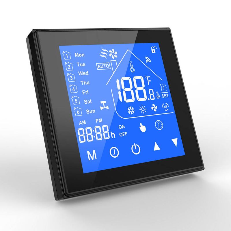 Termostat SmartWise Wi-Fi, Tip C, compatibil cu aplicatia eWeLink, Sonoff SMW-TER-CB