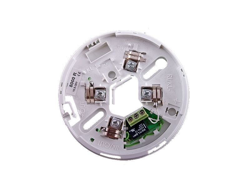Soclu cu iesire pe releu pentru detector de fum Unipos, DB8000R