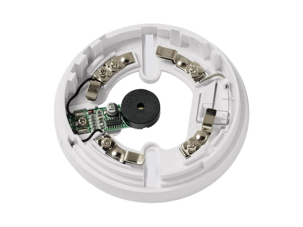 Soclu detector incendiu INIM EB0060 Enea/Iris, buzzer integrat, semnalizare alarma locala