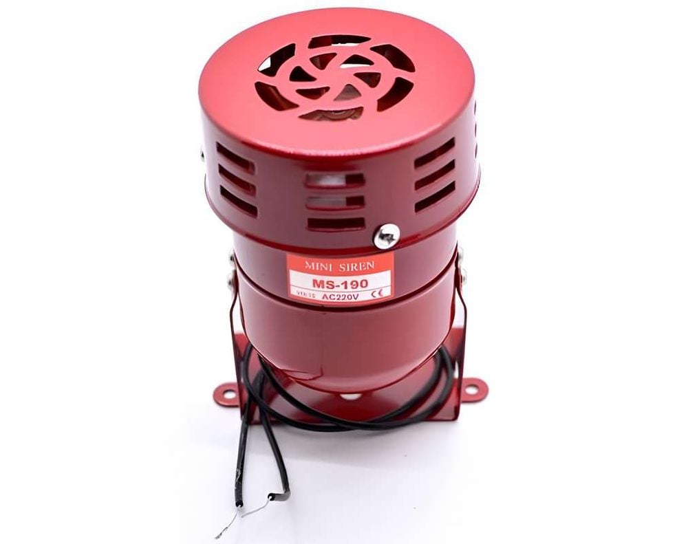 Sonerie de alarma cu motor 220V, 110dB, rosie, ALX-14G006