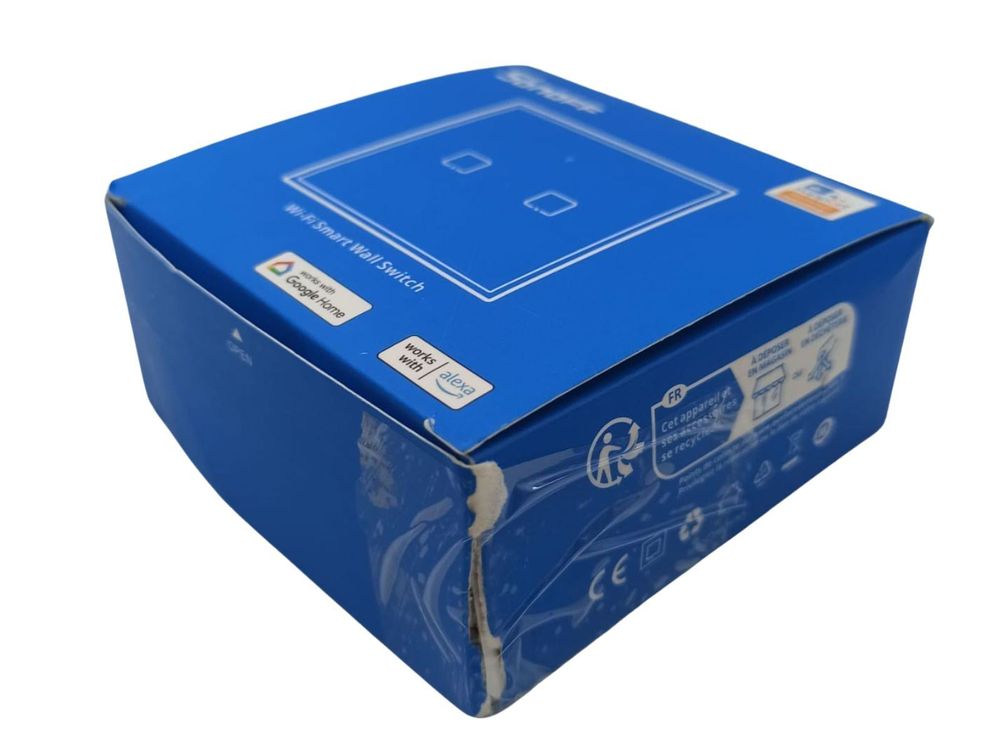 [RESIGILAT] Intrerupator Wifi + RF incastrabil Negru 2 circuite SONOFF SONOFF-TXT3EU2C-R1