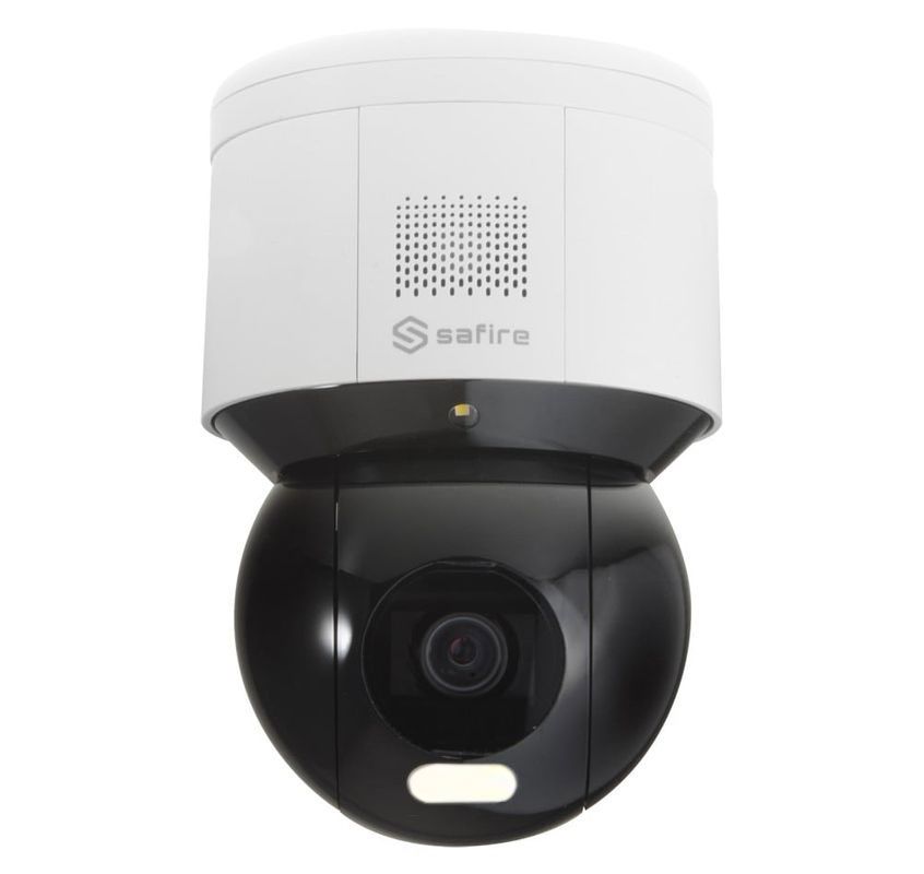 Camera IP PTZ Full Color, WiFi, 4MP - 2K, 4mm, IR si LED 30 metri, ColorVU, Alarma cu Sirena, Microfon, PoE, MicroSD, Safer SAF-470CWA-4MP-AI