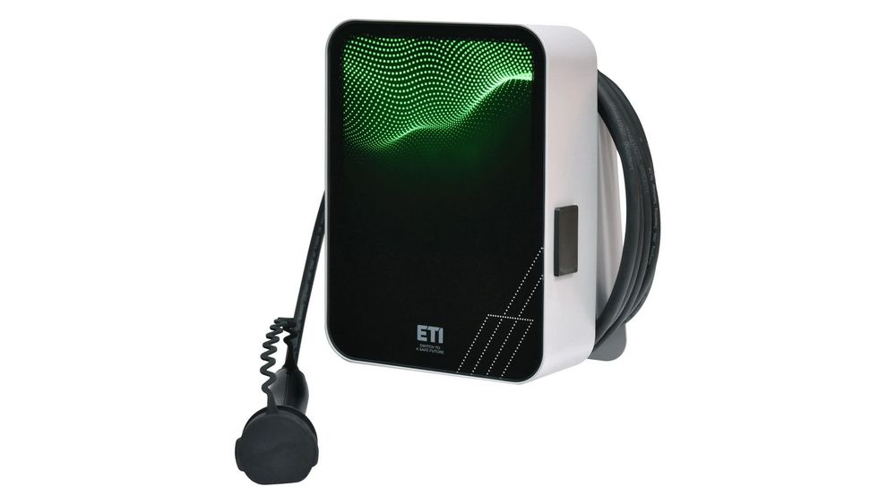 Statie incarcare auto electrica rezidentiala ETI EVC-HOME22-RFID, 22kW, cablu 5m, IP54, RFID, Modbus