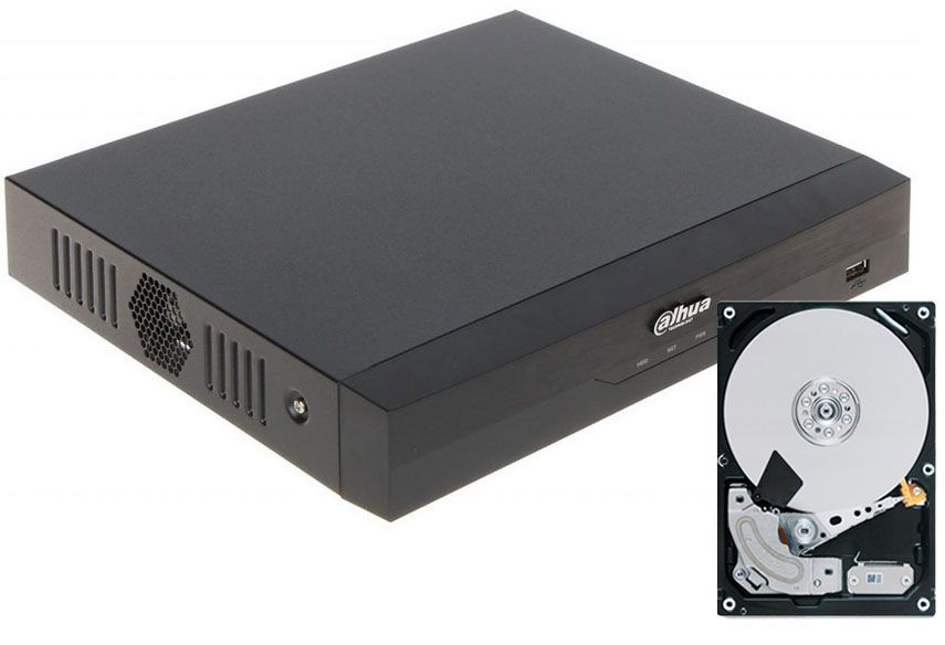 Dvr 4 canale Dahua XVR5104HS-I3 cu Hard Disk 2 TB inclus KITXVR5104HS-I3+HDD2TB
