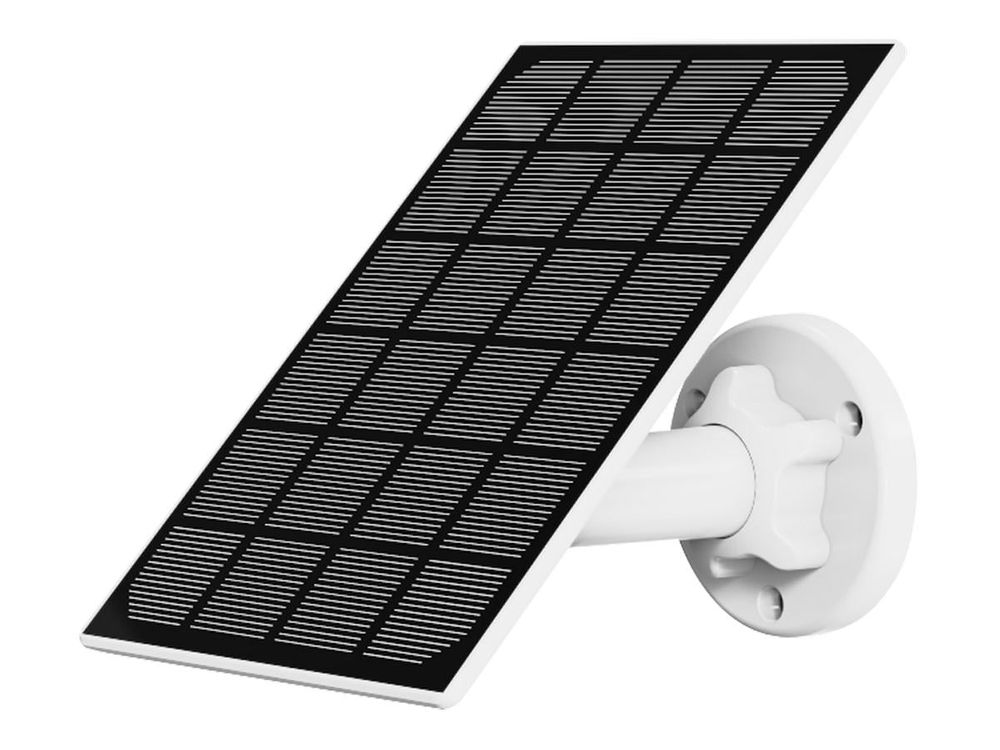 Panou solar pentru camere Visiotech, 3.3W, Micro USB, IP65, suport 360 grade, SUN-5V-3W