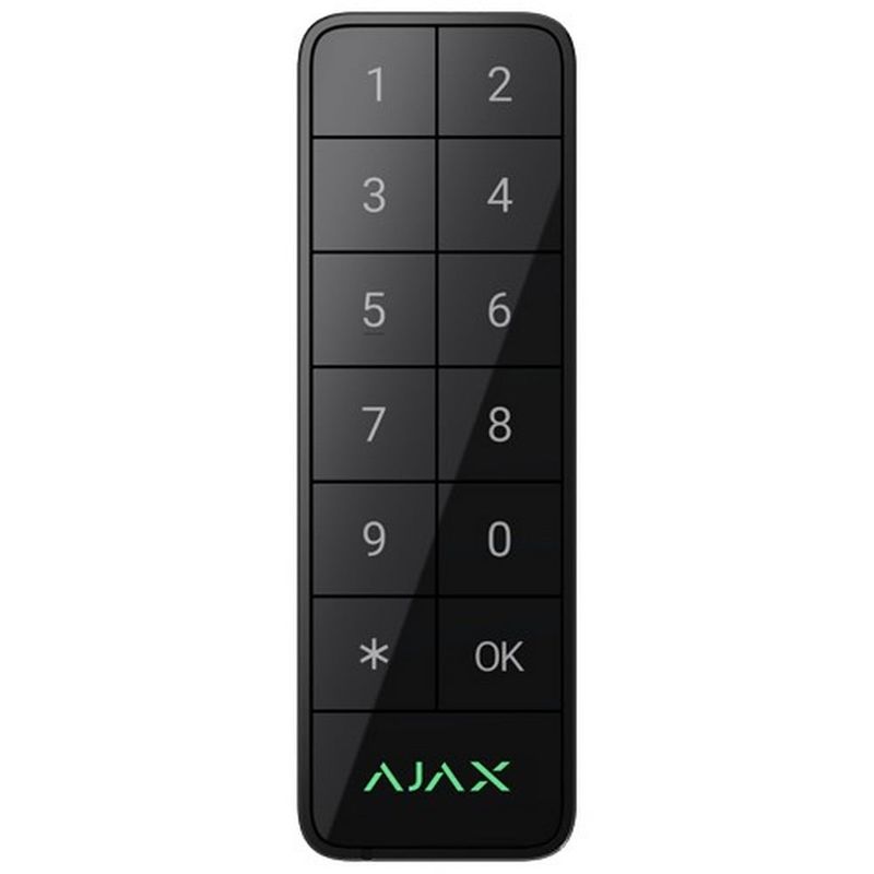 Tastatura exterior AJAX SuperiorKeypadOutdoor, fibra, suporta carduri Mifare DESFire, tag-uri RFID, Bluetooth, IP66, IK08
