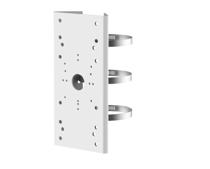 Suport pentru montare camera de supraveghere pe stalp, diametre de la 67 la 127mm, Hikvision DS-1275ZJ-SUS