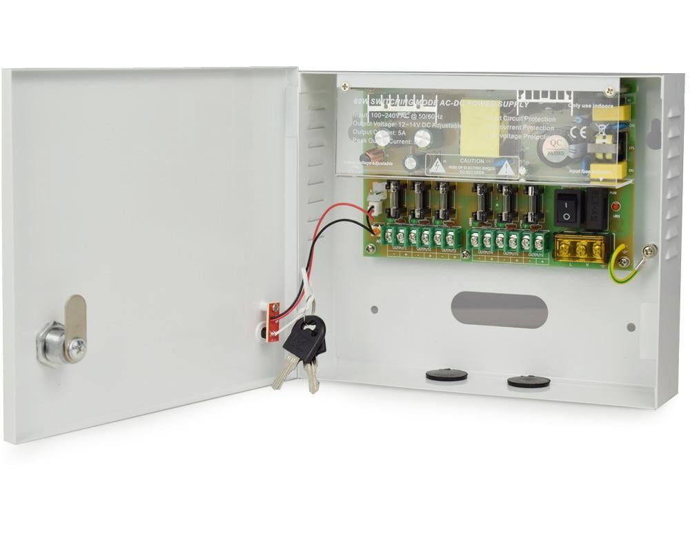 Sursa alimentare 12V-5A cu 6 iesiri protejate, ZTS1205-06F