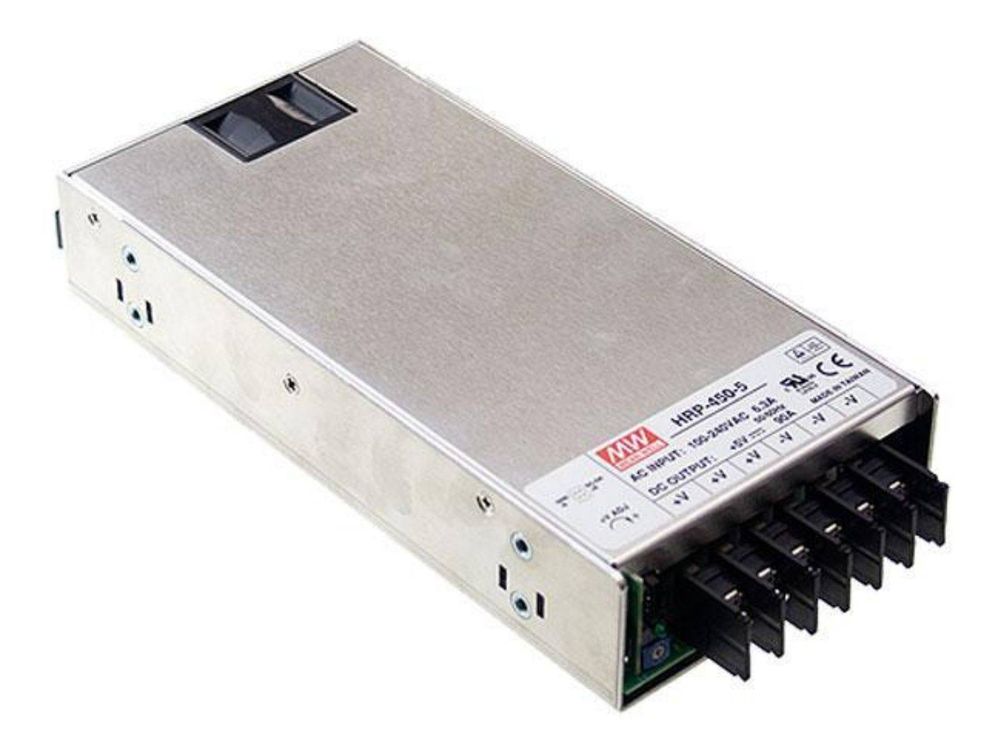 Sursa alimentare industriala MEAN WELL HRP-450-24, 24 V DC, 18.8 A, 451.2 W, 24V, PFC activ, eficienta ridicata, protectii multiple