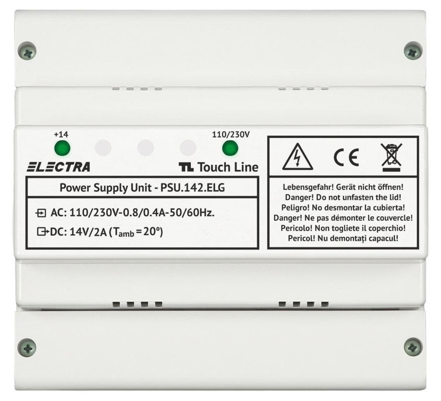 Sursa de alimentare aditionala Electra PSU.142.ELG, 14V, 2A, montaj sina DIN, carcasa ABS