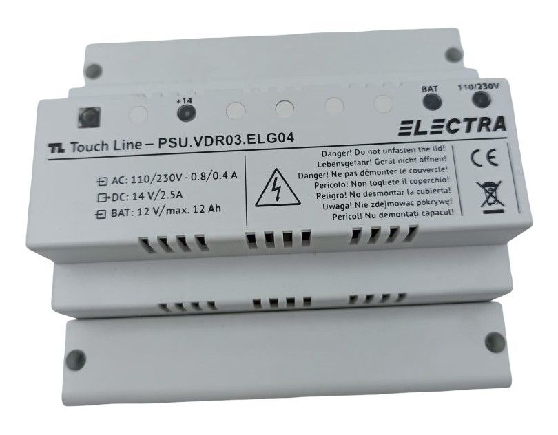 [RESIGILAT] Sursa de alimentare auxiliara pentru videointerfoane, generatia 3, ELECTRA, PSU.VDR03.ELG04-R1