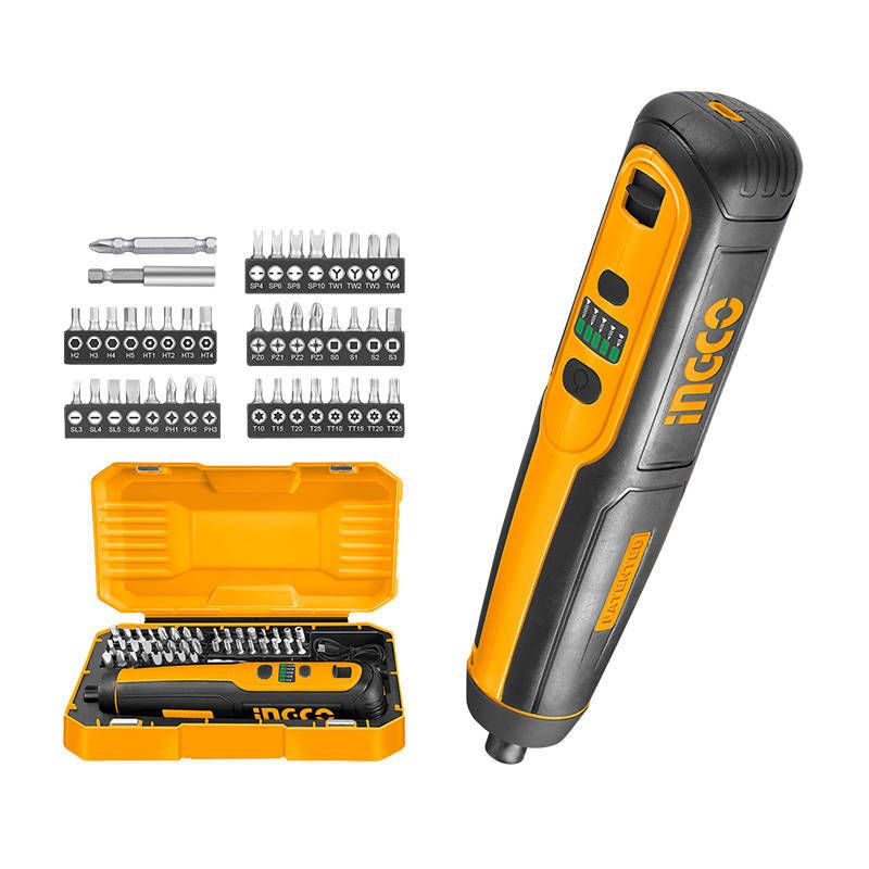 Set surubelnita electrica fara fir, 4V, CSDLI0403 INGCO