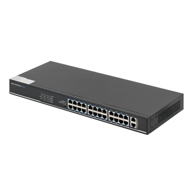 Switch 24 porturi PoE+, Watchdog, 10/100Mbps, 2 porturi uplink, SF26P-LM