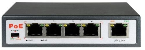 Switch 4 canale POE +1 WAN 65W
