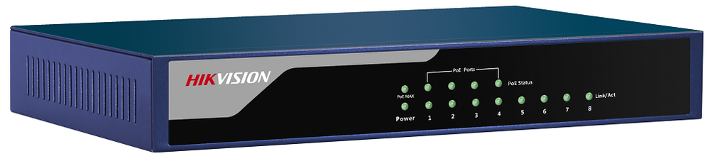 Switch 8 porturi 4 Poe + 4 LAN Hikvision DS-3E0108P-E