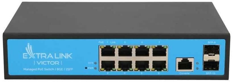 Switch cu management Layer2 8 porturi POE Gigabit 2 porturi SFP 150W