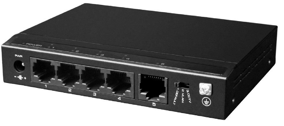 Switch POE+ 4 canale 60W 10/100 Mb/s Watchdog N-SF5P-HM