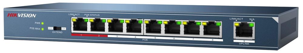 Switch POE 8 canale 30W / Port Hikvision DS-3E0109P-E/M