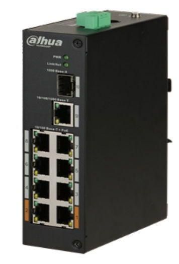 Switch POE 8 porturi 100MB/s + 1 SFP + 1 Wan Gigabite 96W Dahua PFS3110-8ET-96