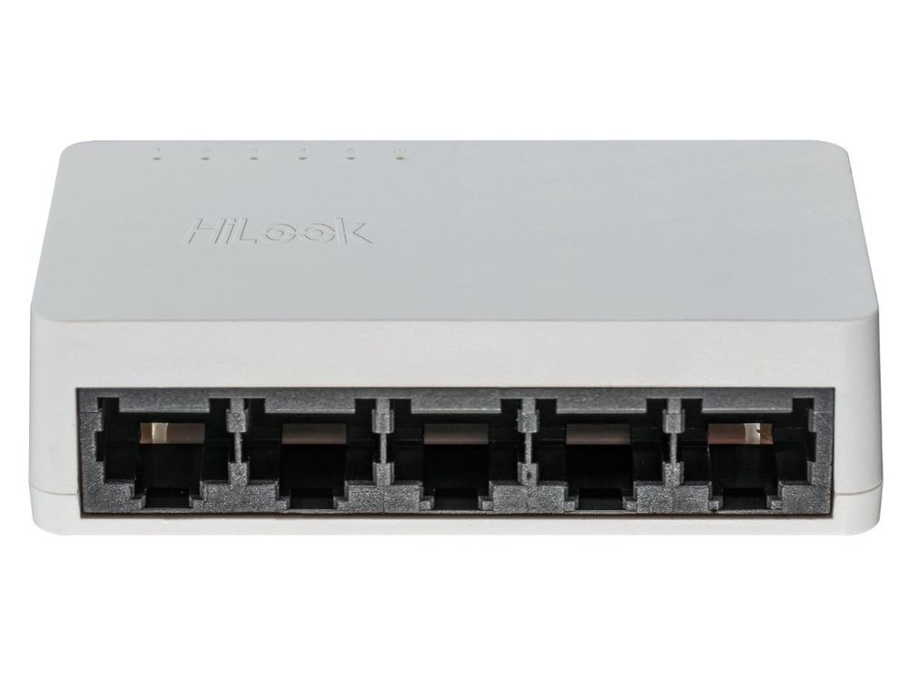 Switch retea HiLook NS-0505D, 5 porturi Gigabit, fara management, instalare usoara, MAC auto-invatare, capacitate 10 Gbps