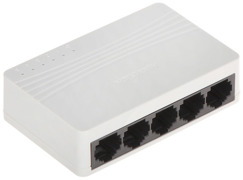 Switch 5 porturi 10/100 Mbps, Hikvision, DS-3E0105D-E