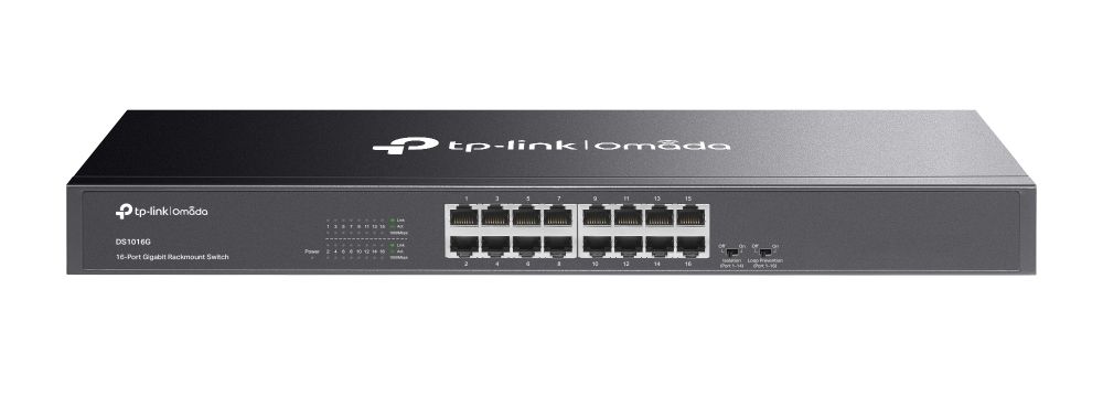 Switch 16 Porturi Gigabit Tp-Link Omada DS1016G, fara Management, Rackmount