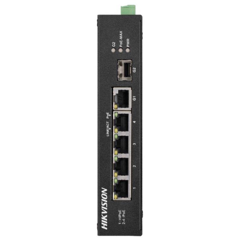 Switch 4 porturi, HI-PoE, SFP, 60W, Hikvision, DS-3T0306HP-E/HS