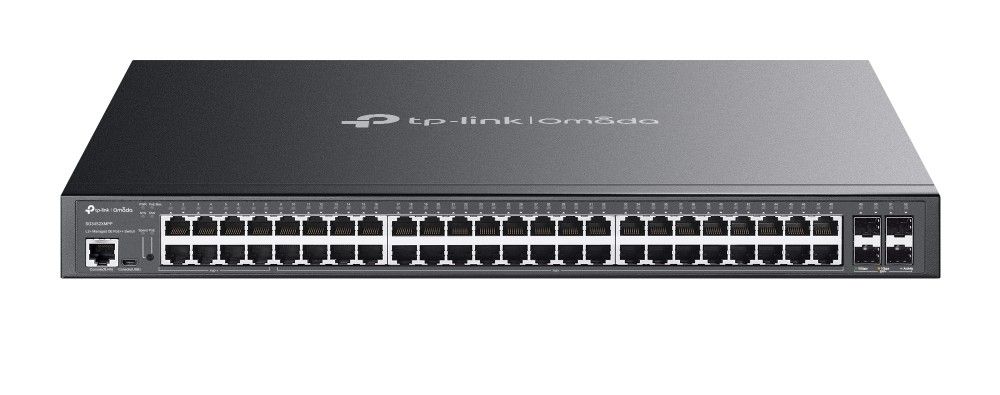 Switch 52 porturi Gigabit Omada Tp-Link SG3452XMPP, 40 porturi PoE+, 8 porturi PoE++, 4 porturi SFP, 750W