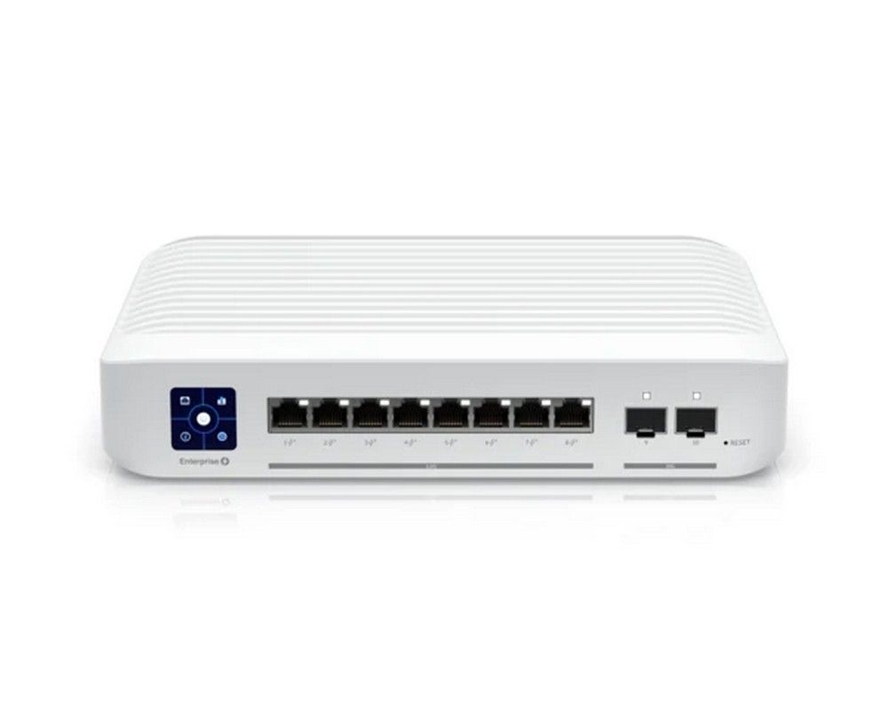 Switch 10 porturi, Ubiquiti USW-ENTERPRISE-8-POE, 8x PoE, 120W, 2x Gb SFP, cu management
